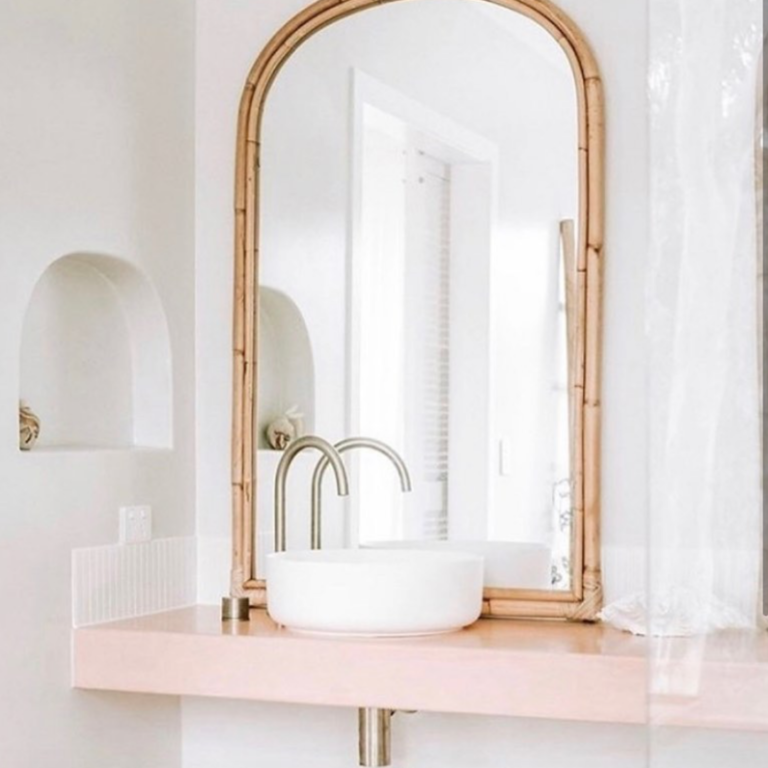 Venetian Plaster Bathroom walls and vanity